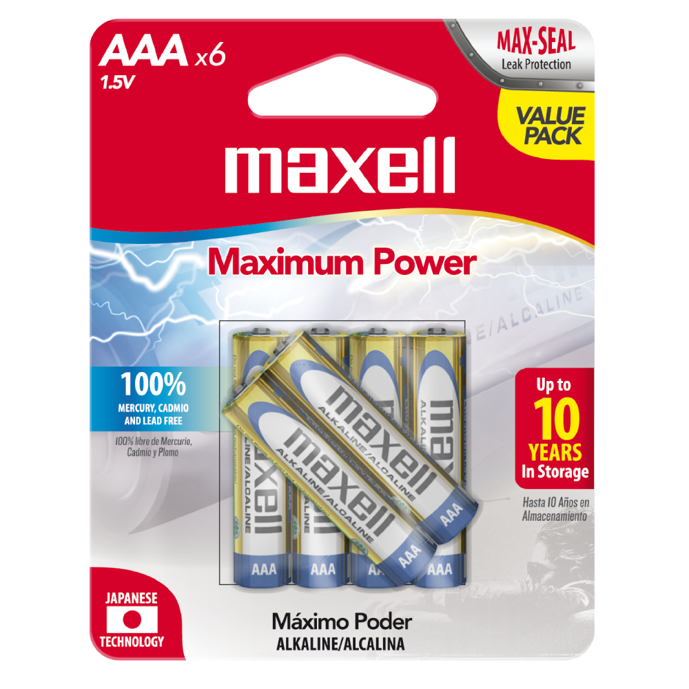 Batería alcalina AAA Pack 4+2 unidades Grupo ImpoHogar