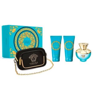 ESTUCHE VERSACE DYLAN TURQUOISE 4PCS MUJER