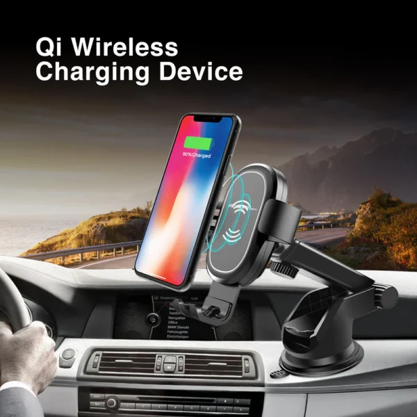 Cargador rápido inalámbrico de 15 W para coche Vortex M2 - Imagen 3
