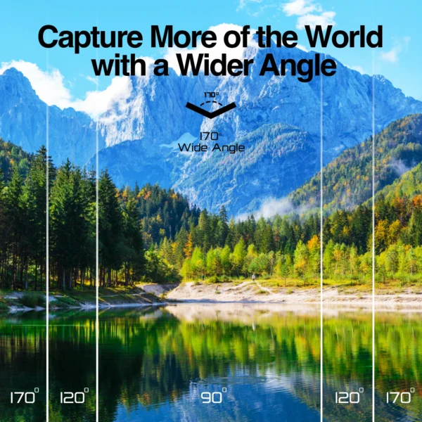 Cámara de acción Epic 90 4K/60FPS UHD - Sumergible (21 m), Pantalla táctil, EIS de 6 ejes, Pantallas duales - Imagen 6