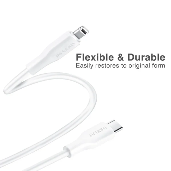 Cable de silicona tipo C a Lightning de 30 W, 1,8 m (6 pies) - Dura Flex - Imagen 4