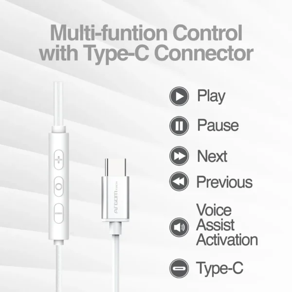 Auriculares con cable tipo C Ultimate Sound Aura - Imagen 3