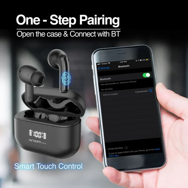 Auriculares estéreo inalámbricos Bluetooth SkeiPods E86 con cancelación activa de ruido - Imagen 8