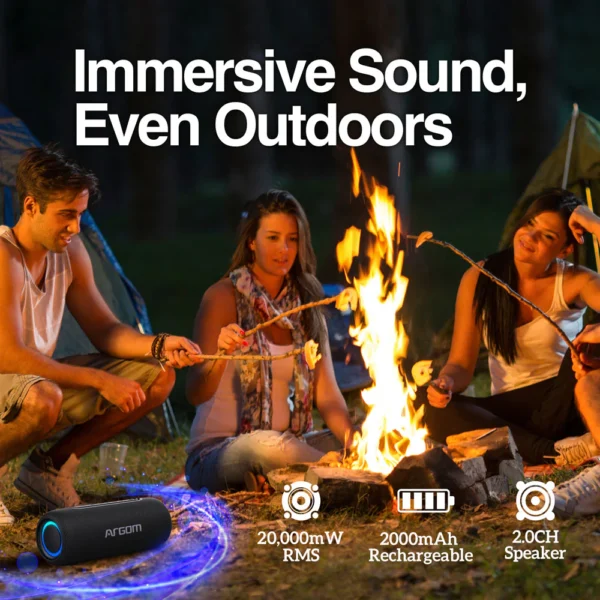 Altavoz inalámbrico Bluetooth Radyon X32 Premium con luces LED - Imagen 3