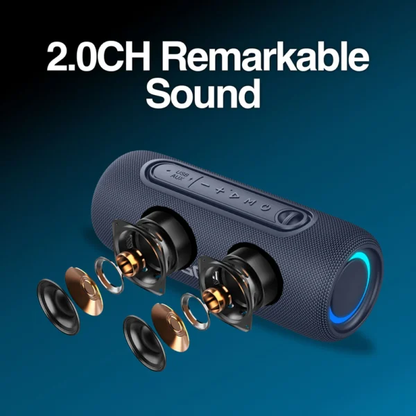 Altavoz inalámbrico Bluetooth Radyon X32 Premium con luces LED - Imagen 6