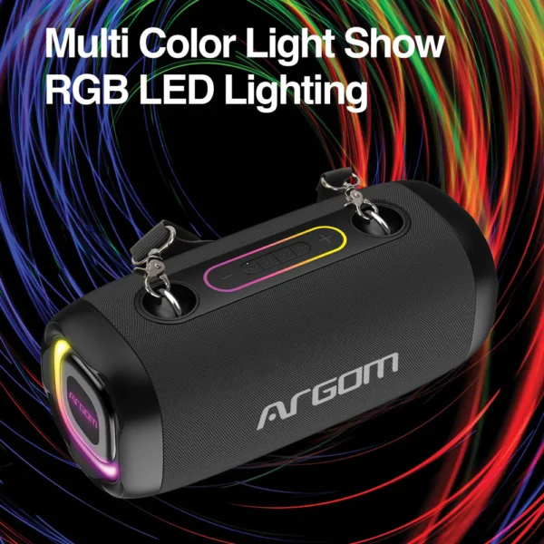 Altavoz inalámbrico Bluetooth Radyon X41 Premium con luces LED - Imagen 7