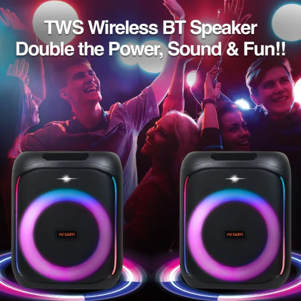 Altavoz inalámbrico Bluetooth Rave Box 65 Premium con espectáculo de luces LED - Imagen 4