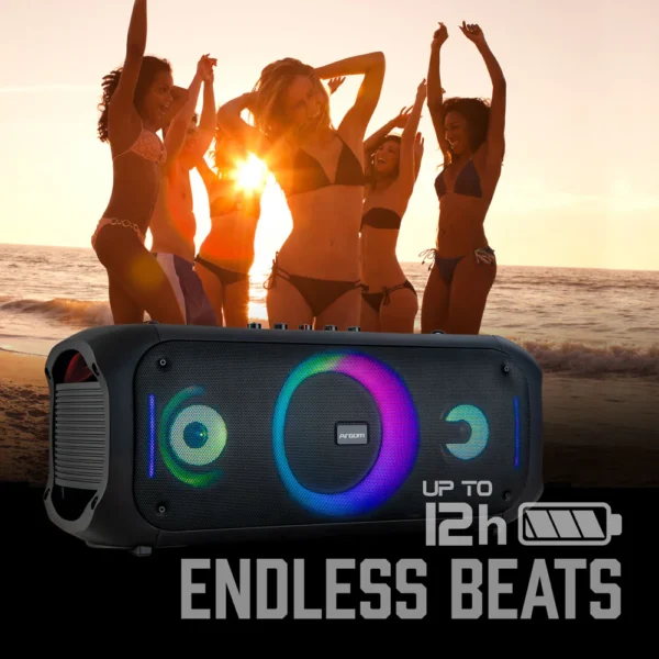 Altavoz inalámbrico Bluetooth Rave 75 Premium con espectáculo de luces LED - Imagen 4