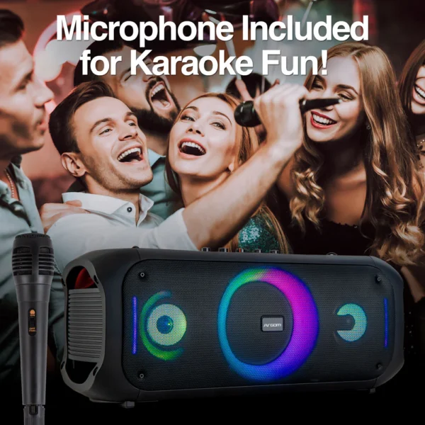 Altavoz inalámbrico Bluetooth Rave 75 Premium con espectáculo de luces LED - Imagen 10