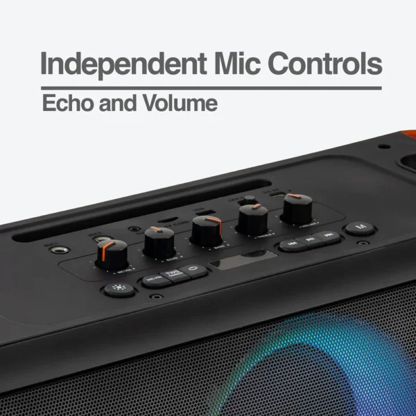 Altavoz inalámbrico Bluetooth Rave 75 Premium con espectáculo de luces LED - Imagen 7