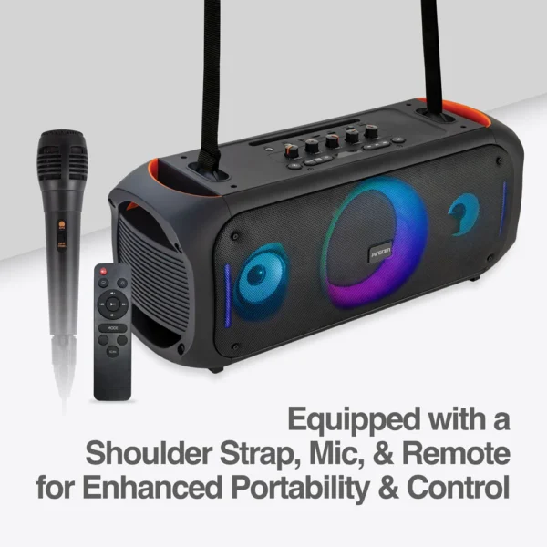 Altavoz inalámbrico Bluetooth Rave 75 Premium con espectáculo de luces LED - Imagen 6