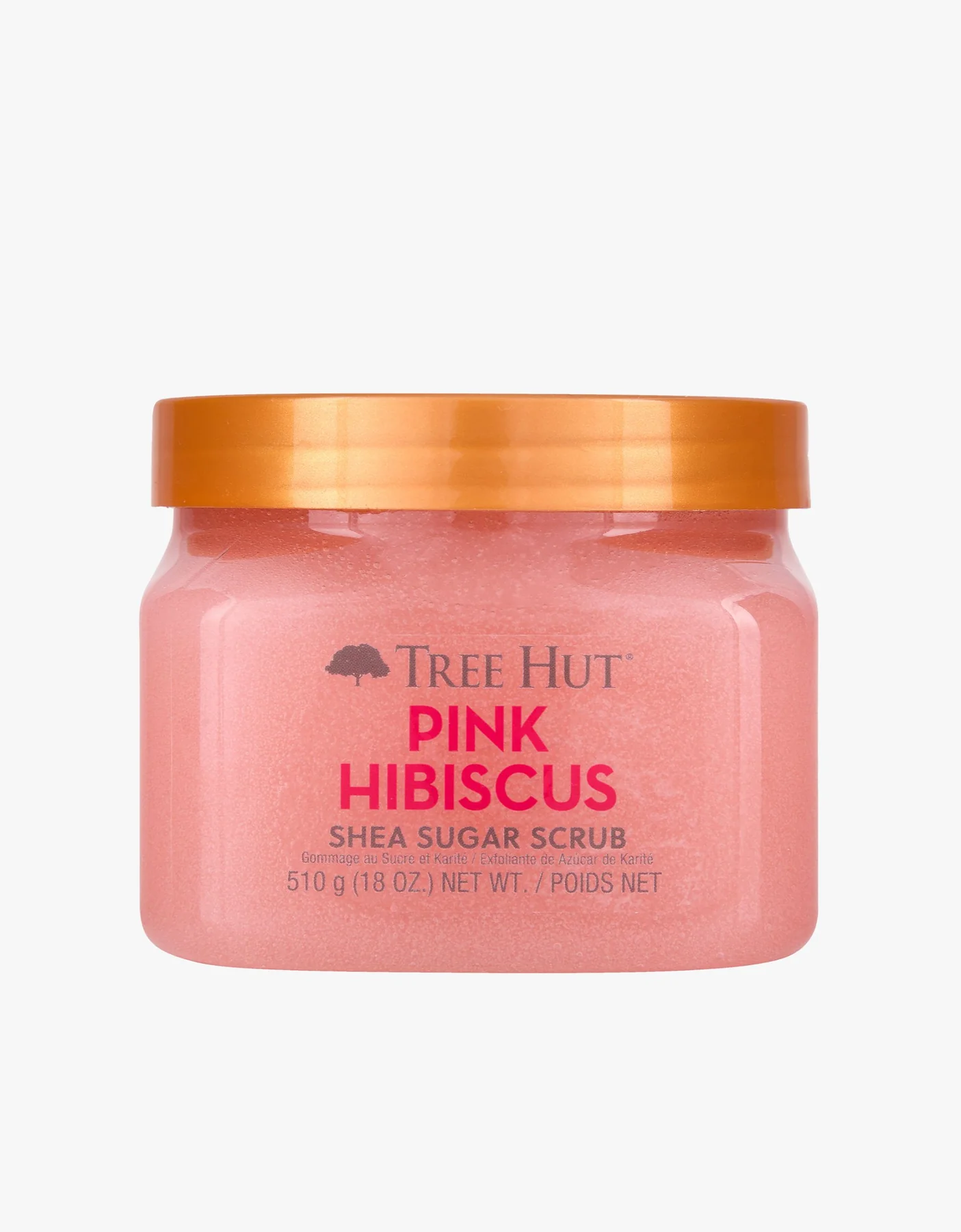Exfoliante de Azúcar y Karité TH Hibisco Rosado 12-18oz