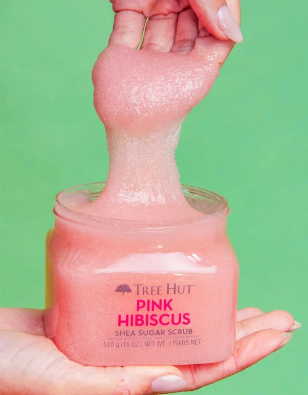 Exfoliante de Azúcar y Karité TH Hibisco Rosado 12-18oz - Imagen 5