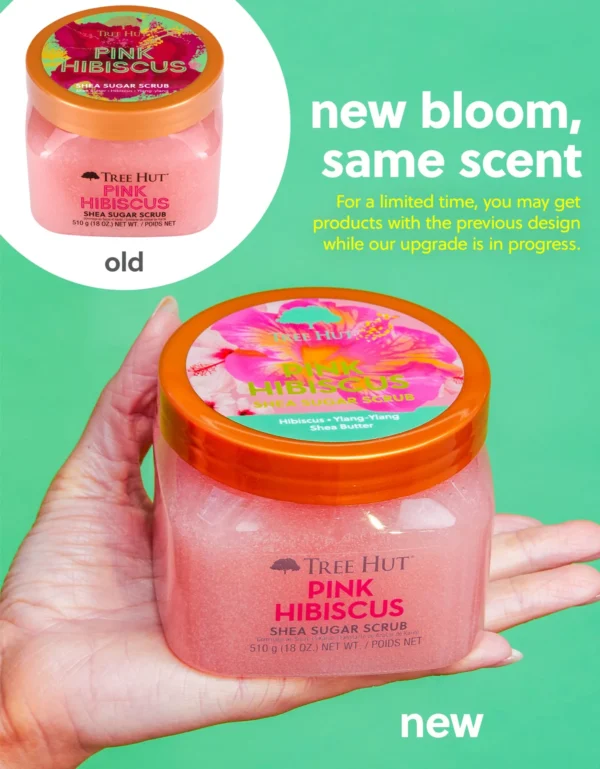 Exfoliante de Azúcar y Karité TH Hibisco Rosado 12-18oz - Imagen 3
