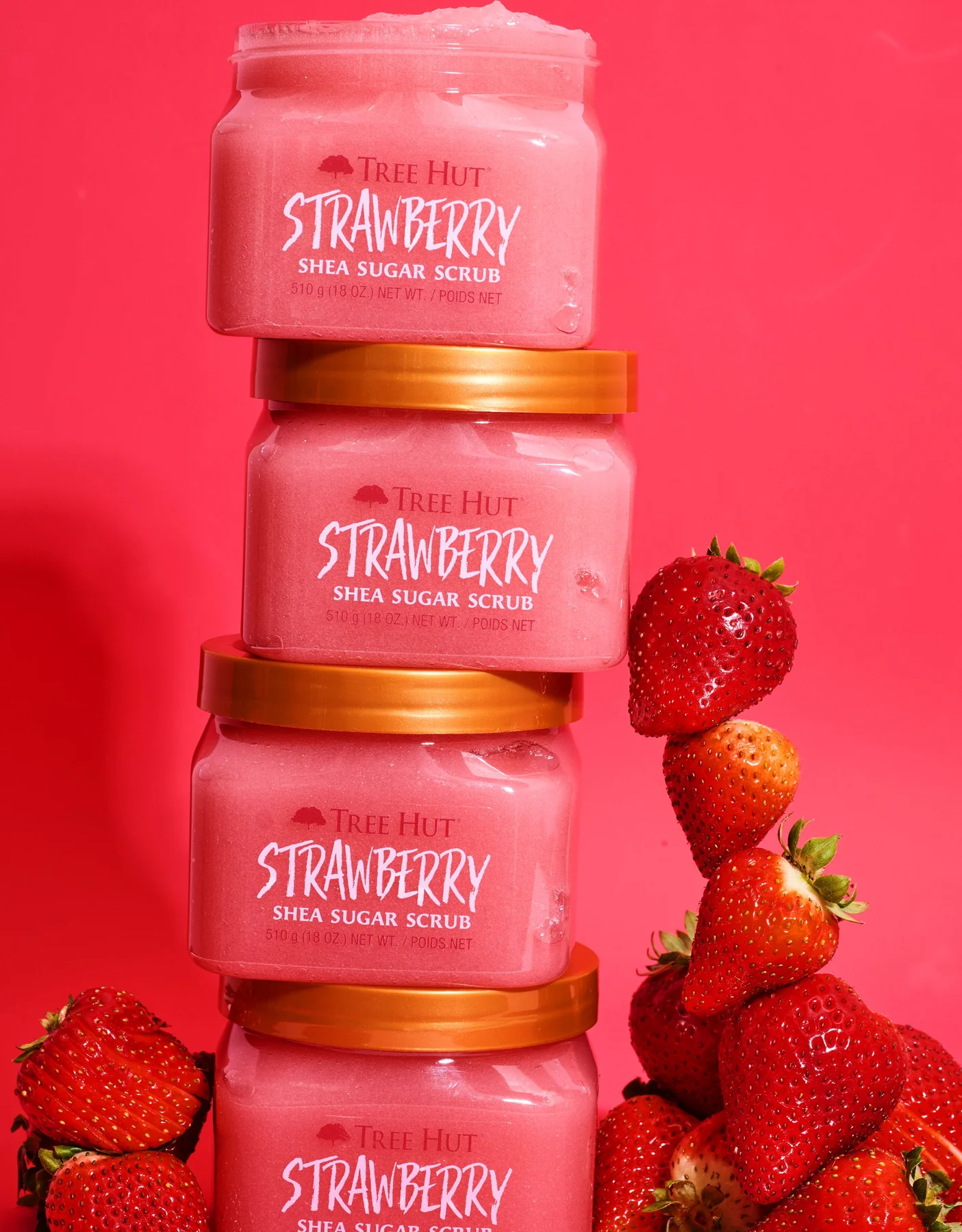 TH Strawberry Sugar Scrub 12/18oz