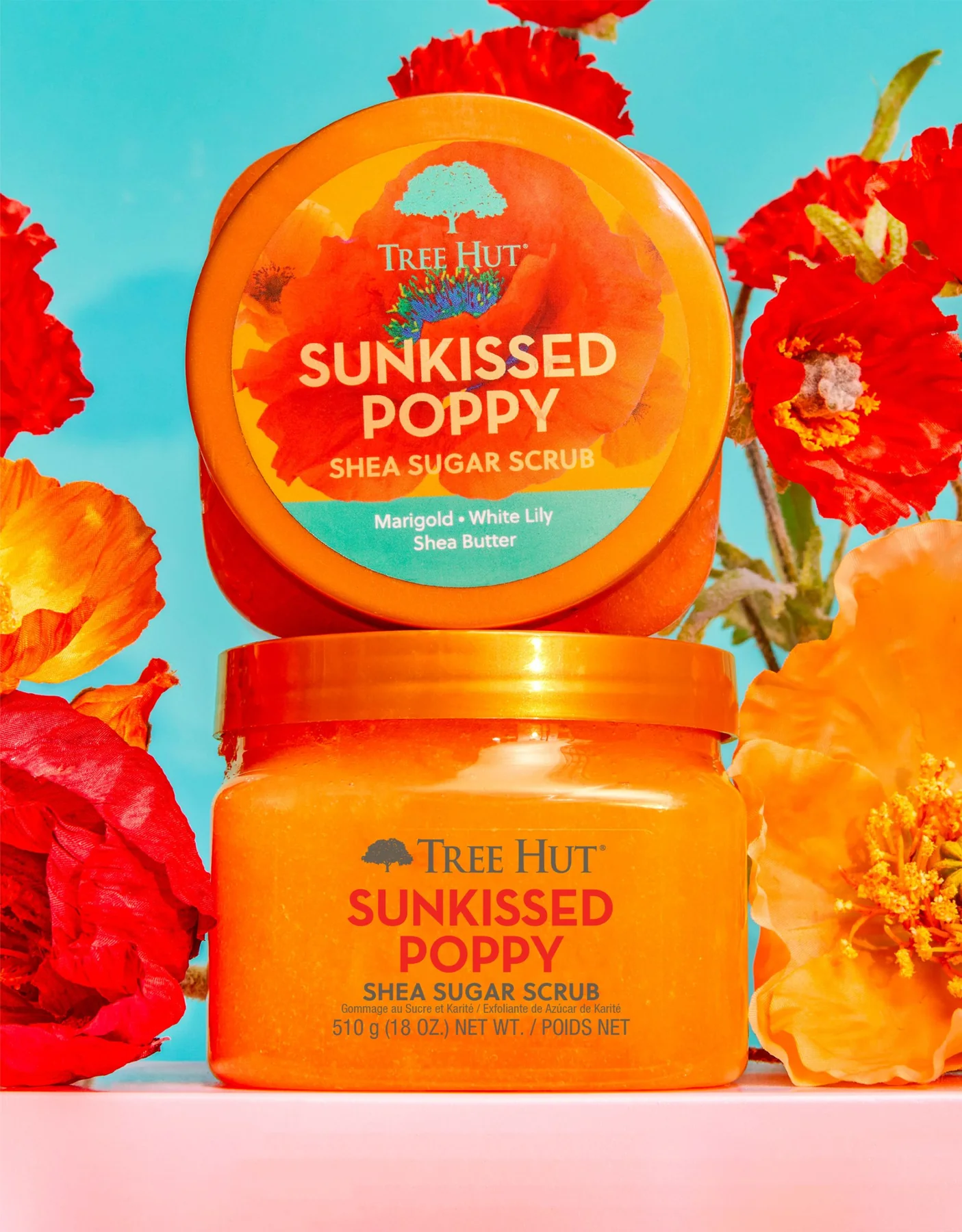 TH Shea Sugar Scrub Sunkissed Poppy 12-18oz