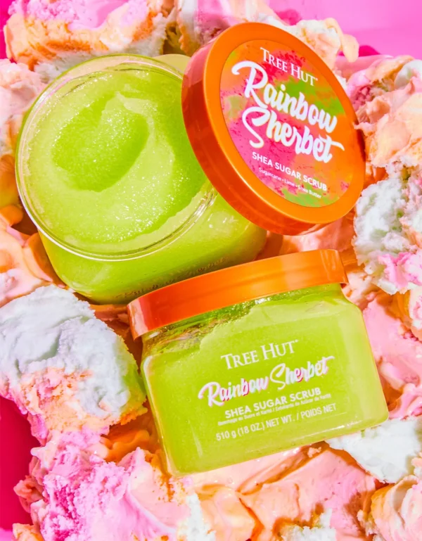 TH Shea Sugar Scrub Rainbow Sherbet 12-18oz - Imagen 2