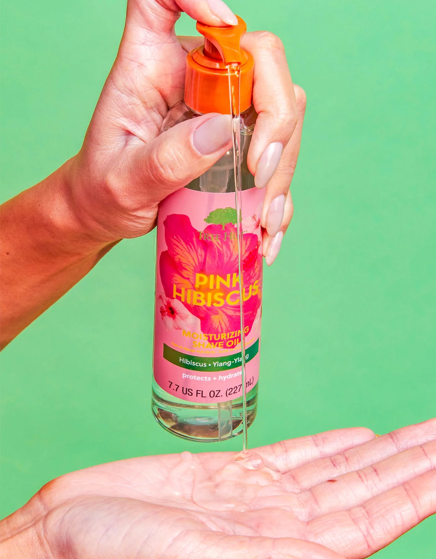 Aceite de Afeitar Hidratante TH bare Hibisco Rosado 12-7.7oz