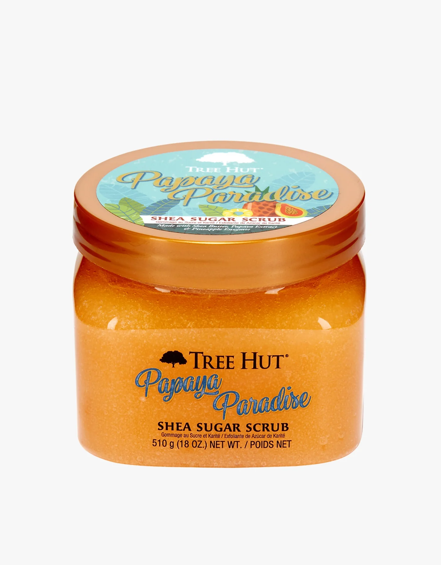 Exfoliante Corporal de Azúcar y Karité TH Paraíso de Papaya 12-18oz