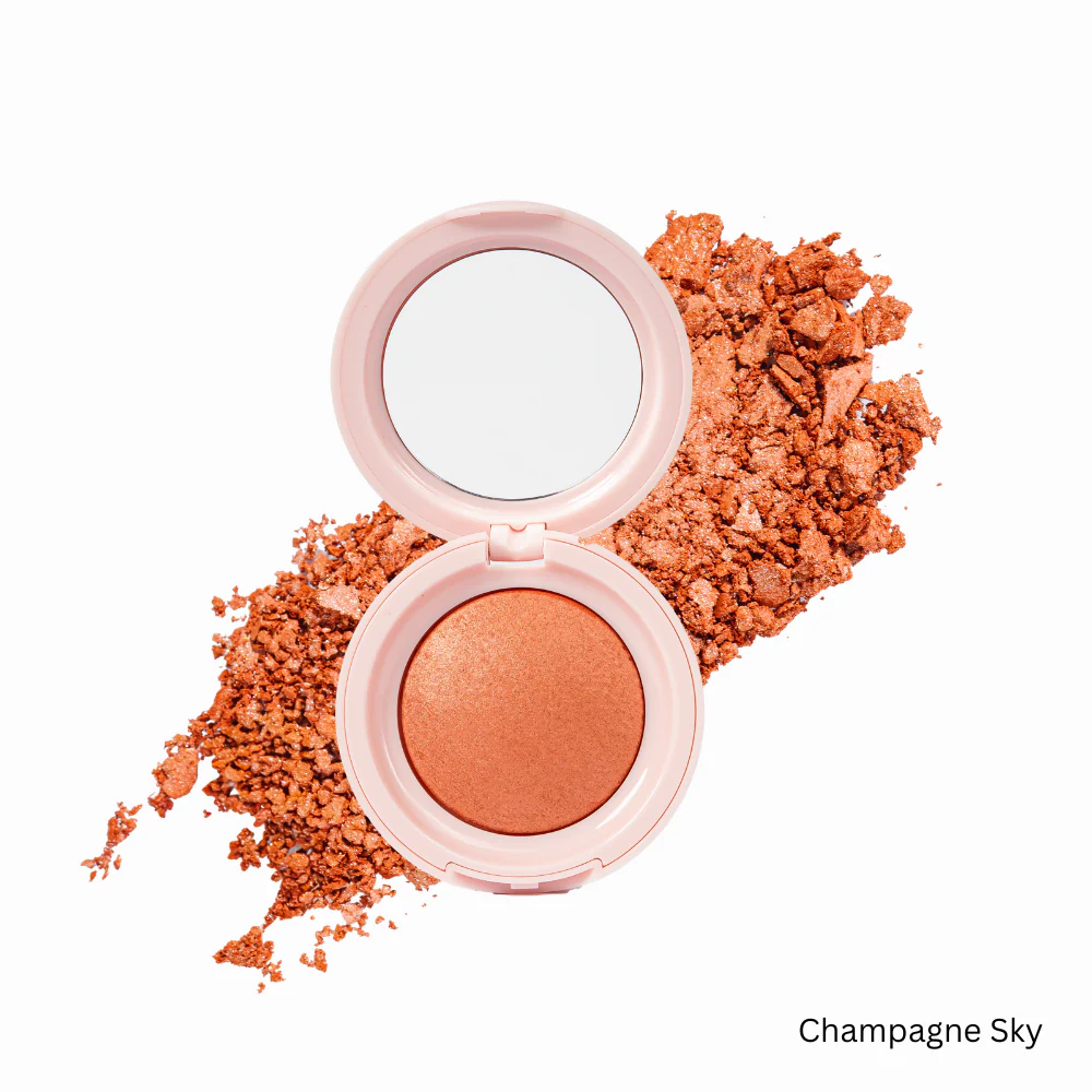 Sunlit Glow Baked Luminous Blush Champagne Sky