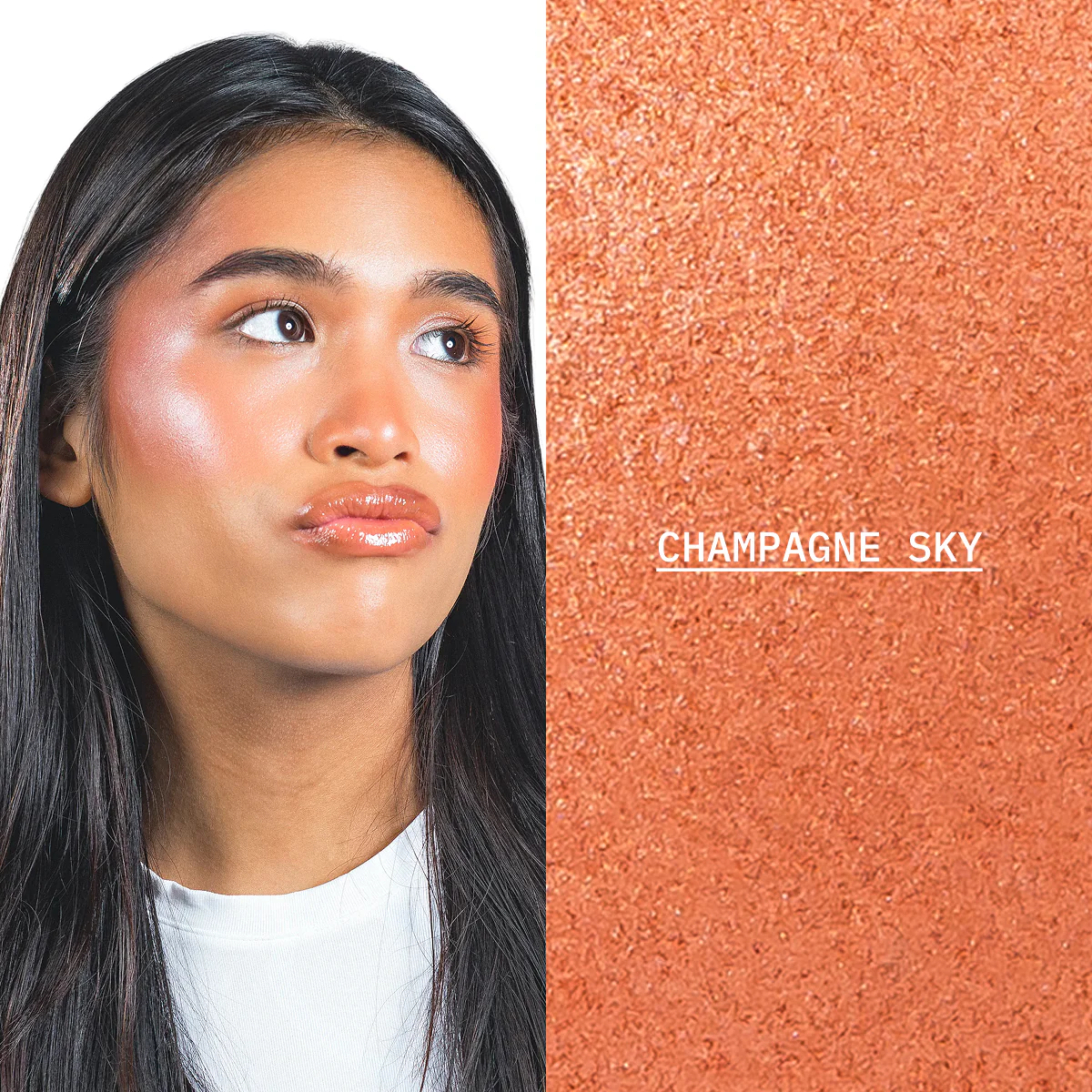Sunlit Glow Baked Luminous Blush Champagne Sky