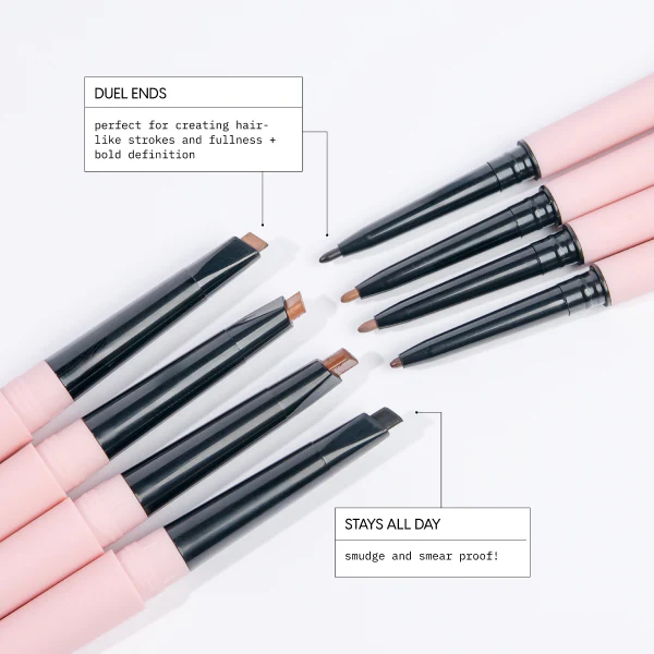 Browfector Double Ended Brow pencil Soft Brown - Imagen 3