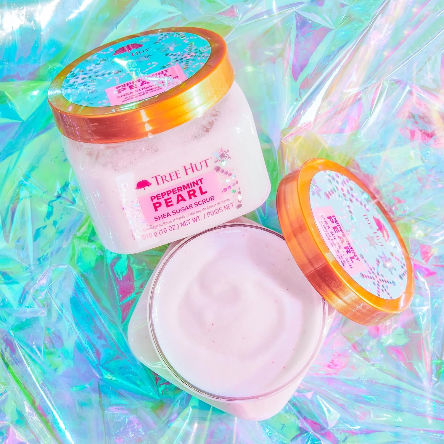 Tree Hut Peppermint Pearl Shea Sugar Scrub - Imagen 3
