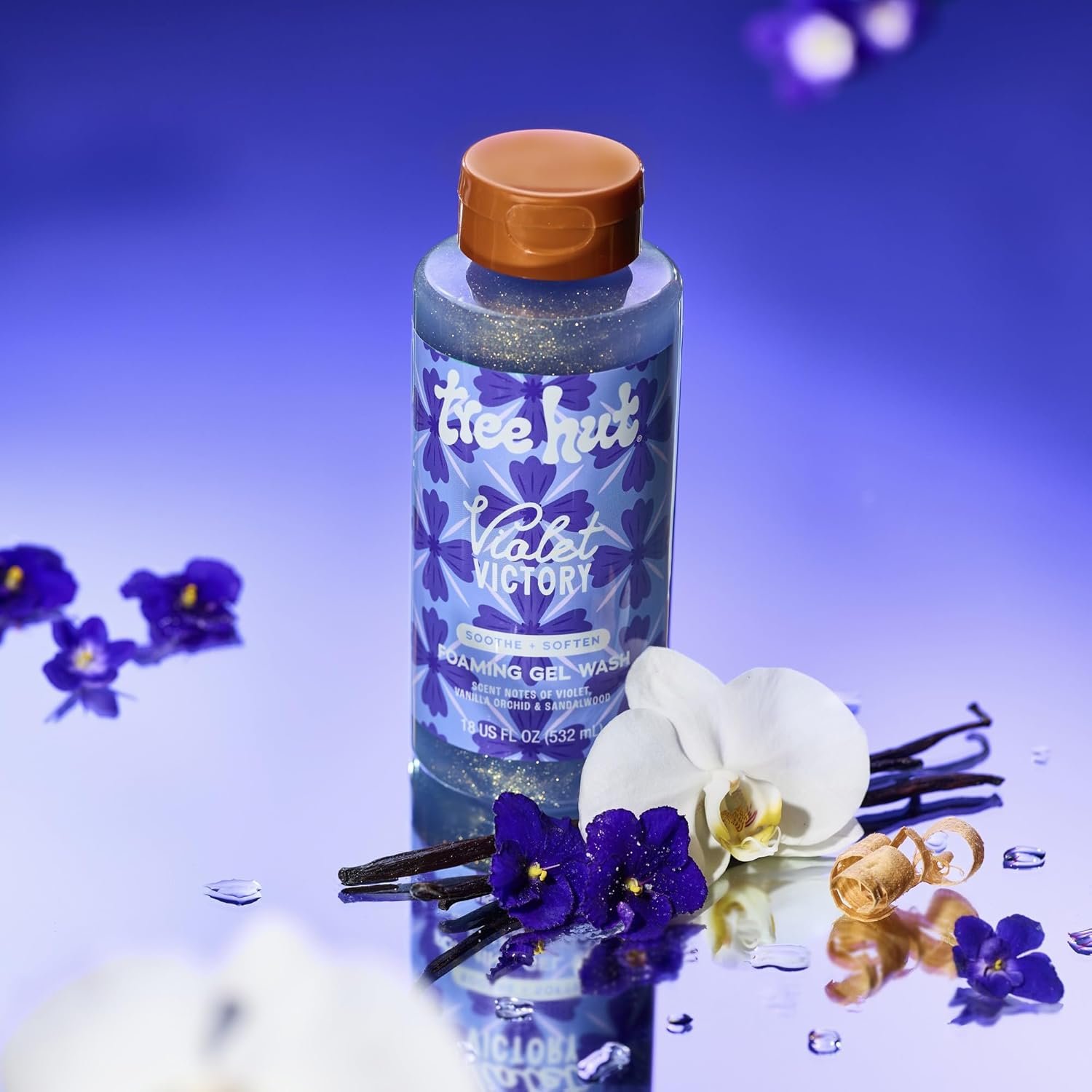 Tree Hut Violet Victory Body Wash, Hydrating & Moisturizing Shower Gel