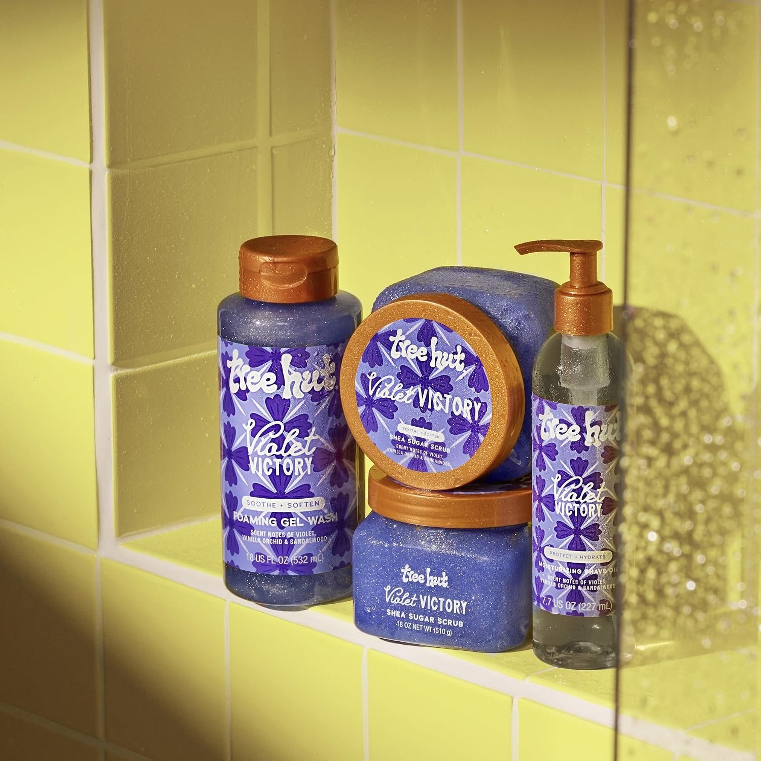 Tree Hut Violet Victory Body Wash, Hydrating & Moisturizing Shower Gel - Imagen 3