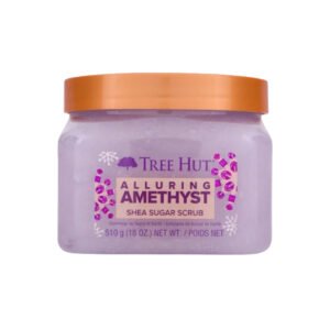 Tree Hut Alluring Amethyst Shea Sugar Exfoliating and Hydrating Body Scrub, 18 oz